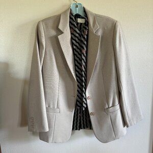 Vintage Suit Jacket and Long Sleeve Button Up Blouse